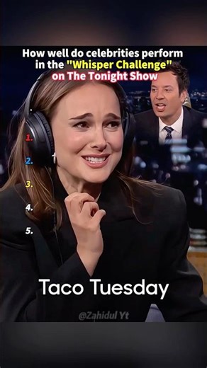 How well do celebrities perform in the "Whisper Challenge" on The Tonight Show.#fallontonight #Tonig