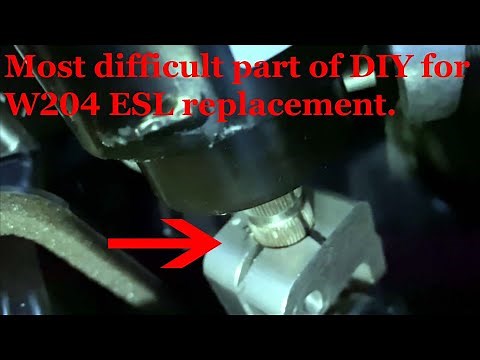 2008-2015 Mercedes C300 C250 C63 C350 W204 ESL Replacement DIY. The hardest part of this job.