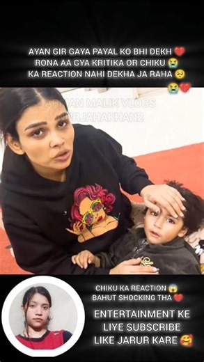 😱 Ayan got into trouble and on top of that Payal could not stop crying 💔#kritikamalik #payalmalik...