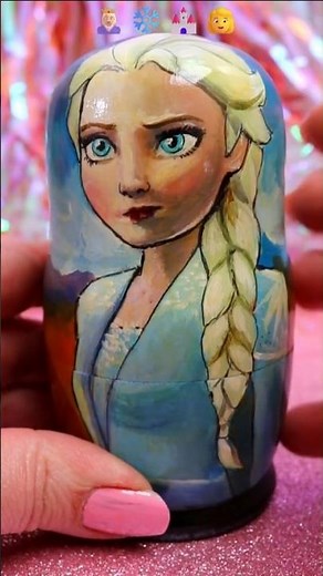 ASMR UNBOXING Disney Frozen Nostalgic Nesting Dolls Review❤️#shorts #asmr #disney #frozen #trending