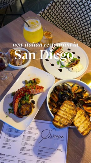 New Italian restaurant in San Diego 📍Scena #sandiego #sandiegogram #sandiegofood #sandiegorestaurants