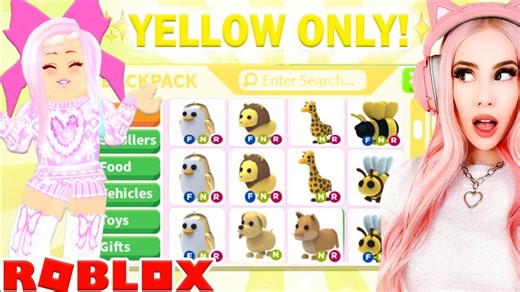 I Tried The ONE COLOR NEON Pet Challenge In Adopt Me... One Color Challenge Adopt Me