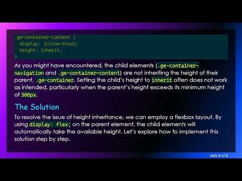 How to Ensure Your Child Element Inherits Height from Parent with CSS Flexbox