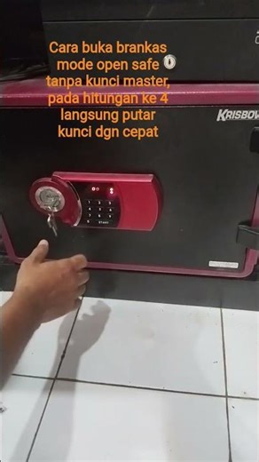 Cara buka brankas krisbow mode open-safe tanpa kunci master