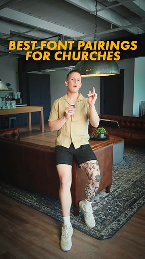 My favorite font pairings for churches right now - using only free Google fonts. Pause and screenshot for exact settings. 1️⃣ Playfair and Raleway 2️⃣ DM Sans and DM Sans 3️⃣ Space Grotesk and Lora | Pro Church Tools with Brady Shearer