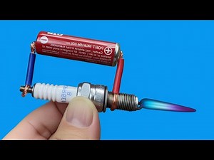 How to Make a Simple Welding Machine from Spark Plugs and Batteries at Home!