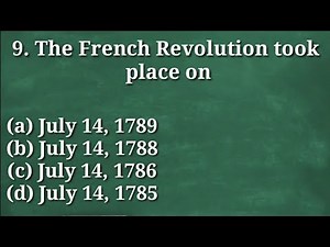 Class 9 | SST chapter 1 The french revolution MCQ que | objective que for class 9 history important