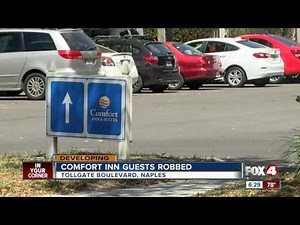 Armed robber makes victims strip at East Naples hotel