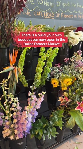 DIY Flower Bouquet Bar at Dallas Farmers Market - All Things Flowers