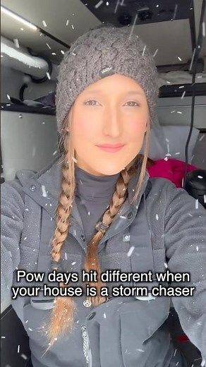 Snowboarding deep powder in a snow storm #snowboarding #ford #f350