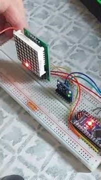 MPU controlling a ball tilting on a max7219 dot matrix