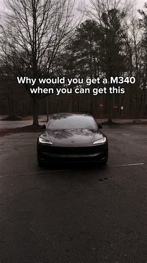 Half the maintenance, faster 0-60, and better tech. The M340i is cool, but the M3P is just different. 🚀. #model3performance #fyp #tesla #model3 #V8vsVolts