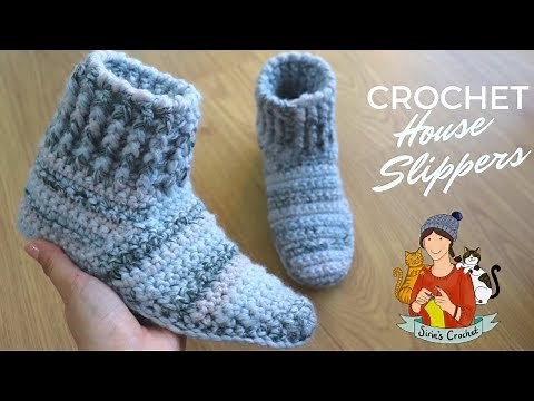 Crochet Easy House Slippers / Boots