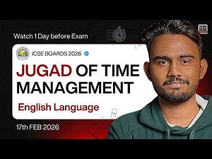 ICSE Class 10 English Language Exam Strategy | Board Exam 2026 | Last Minute Tips