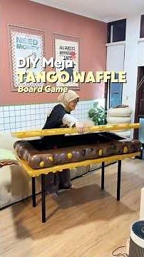 DIY MEJA TANGO WAFFLE (from start to finish) GIMANA BESTIE HASILNYA? 🥹🫶 #tiranissya #diy