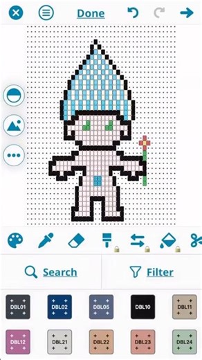 Good luck troll doll 🩵 free pattern, #beadedbracelet soon available on my #etsyshop