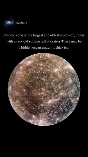 Callisto Is the Most Ancient Moon of Jupiter 🌑🪐 #shorts #jupiter