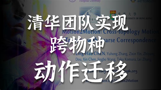 Talk | 清华大学陈凌灏：Motion2Motion - 无需训练的实时跨拓扑骨骼重定向系统