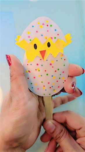 Cute Easter Chick Paper Craft 🐣✨ #shorts