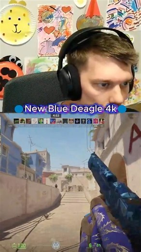 New Blue Deagle = Instant 4K in Deathmatch 👀#cs2 #csgo #counterstrike