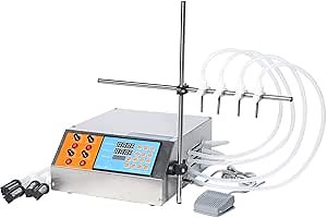 Amazon.com: ZONEPACK 4 Heads Nozzles Liquid Filling Machine 3-4000ml Liquid Filling Machine Stainless Steel Filling Machine for Alcohol Perfume Water Milk Bottler Filler: Home & Kitchen