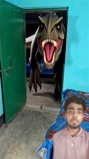 Brothers vs Dinosaur 🏃‍♂️🦖 Who Survived This Chase?#viralshort