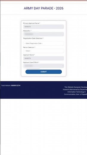 🇮🇳Army Day Parade Registration #army #indianarmy #shorts #viral #ytshorts #share #registration