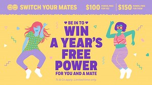 Switch your mates to Powershop this month and you’ll go in the draw to win a year’s free power for you and a mate, worth $1,800 each! That’ll get you busting out your power moves! http://ow.ly/9LaR30i9zqt That’s on top of the usual $100 power credit for you, $150 for them. The more mates you switch the more entries you get. Ts & Cs apply. http://ngx.me/2EaGRbq | Powershop NZ