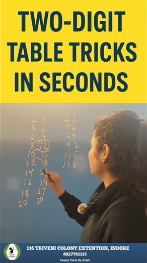 Table Trick For Two Digit Numbers| Table Tricks | Maths Tricks | Maths Hack #shortsfeed #math #trend