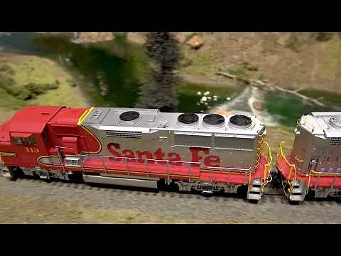 Santa Fe Freight Train at the Colorado Model Railroad Museum