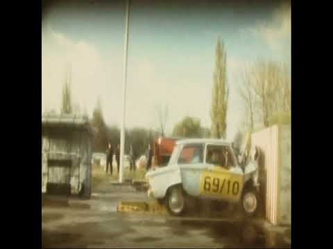 Crashtest 1969 NSU Prinz 4 und NSU 1200 in Neckarsulm