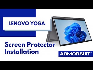 LENOVO YOGA Screen Protector MilitaryShield Installation Video Instruction by ArmorSuit
