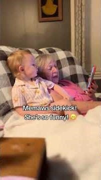 Her and memaw are besties!! Memaws sidekick! She's so funny! 💞 momlife heart full ❣️