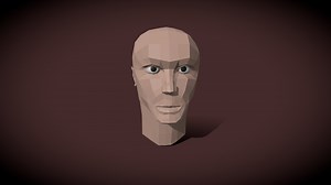 Low poly head - 3D model by Hubie:) (@idk_)