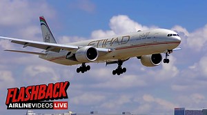 107K views · 3.8K reactions | Flashback to 2019 at LAX — when Etihad operated their Boeing 777-300ER on the route from Abu Dhabi to Los Angeles. #airlinevideoslive #airlinevideos #laxairport #boeing777 #airports #airlines #airplanes | AIRLINE VIDEOS | Facebook