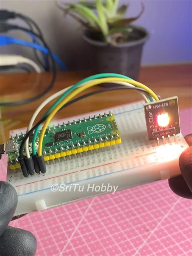 Raspberry Pi Pico board with RGB LED In this tutorial, we will learn how to program the Raspberry Pi Pico boards using the Arduino IDE. Therefore, we don’t need any Python knowledge or the Thonny IDE. #Raspberrypi #Raspberry_Pi_Pico #Raspberry_Pi_Projects #electronicprojects #electronictutorials #SriTu_Hobby