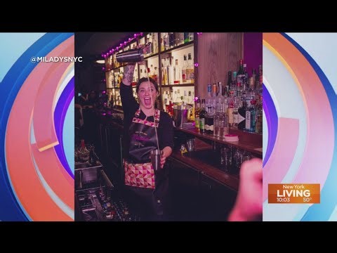 Women call, and pour the shots at Milady's in NYC
