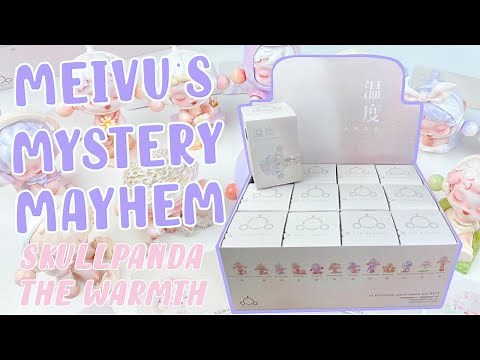 LET'S OPEN 12 POP MART SKULLPANDA THE WARMTH BLIND BOXES! New Art Figure Series Unboxing | MMM ♡