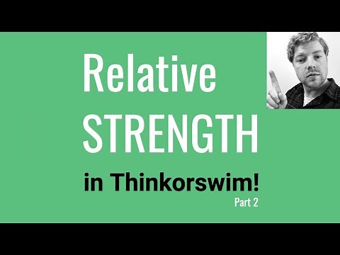 Thinkorswim Relative Strength Indicator, Part 2 - Settings Walkthrough - Thinkorswim Tutorial