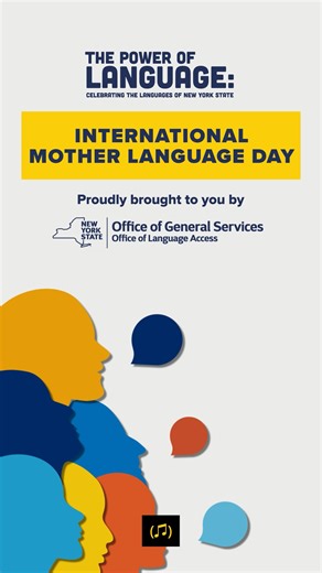 New York State celebrates International Mother Language Day 2026. This year, we’re honoring our state’s linguistic diversity by inviting you to tell us: What does your mother language mean to you? Share your thoughts here: https://on.ny.gov/2026IMLDay International Mother Language Day is celebrated each year on February 21, the day in 1952 that the people of Bangladesh fought for their right to speak Bangla, their mother language. Today, Bangla is one of over 800 mother languages spoken across N