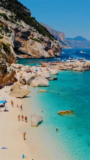 Cala Mariolu is the one of most beautiful beach in Europe☀️🌴 #travel #italy #sardinia #beach #reels #shorts #beautifuldestinations #beautifulplaces | Where To Go