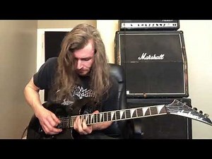 Speed Metal Guitar Solo Shredding Improvisation