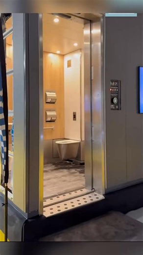 What is a ＂fully automatic public toilet＂？ The toilet rotates 360 deg... | Ember Tate