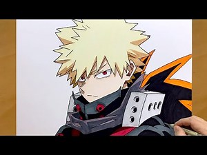 How to Draw Bakugo Katsuki Step by Step || My Hero Academia Drawing || Anime Art Showcase