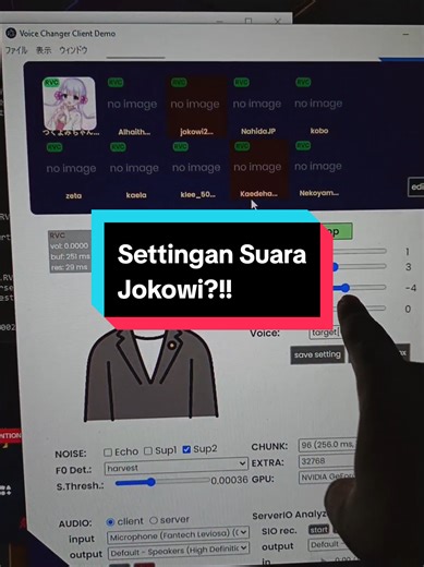 Settingan Suara Jokowi dengan Okada Voice Changer