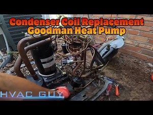 Replacing a Leaking Coil on A Goodman ! #hvacguy #hvaclife