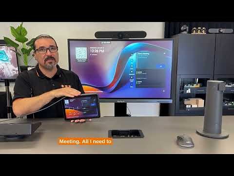 Starting a Microsoft Teams call on your Logitech TAP Touch Controller.