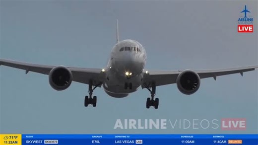 AIRLINE VIDEOS on Instagram: "The Japan Airlines Boeing 787-8 Dreamliner from Tokyo 🇯🇵 makes a deep landing on Runway 27 at SAN, touching down beyond the usual touchdown zone — captured live during Tuesday’s Airline Videos Live broadcast from San Diego. #aviation #airlinevideos #airlinevideoslive #airplanes #airports #avgeek #aviationgeek #aviationdaily #sandiego #boeing787"