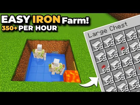 Minecraft Best IRON Farm Tutorial in 1.21 NEW DESIGN JAVA & Bedrock
