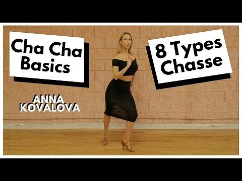 Anna Kovalova | How to Cha Cha Dance For Beginners | 8 types of chasse | Ballroom Latin Lesson